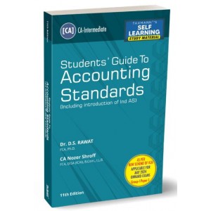 Taxmann's Students Guide to Accounting Standards for CA Inter May 2024 Exam [New Syllabus] by CA. D. S. Rawat, CA. Nozer Shroff | Accounting / Advanced Accounting